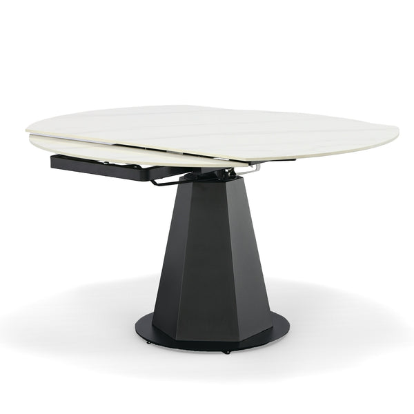 Modrest Barela Modern Black And White Ceramic Extendable 35 5" | 53" Dining Table Model VGYF-DT8949-BLK-DT