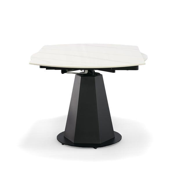 Modrest Barela Modern Black And White Ceramic Extendable 35 5" | 53" Dining Table Model VGYF-DT8949-BLK-DT