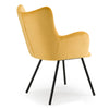 Modrest Barrett Modern Yellow Velvet Dining Chair Model VGYFDC1040-YEL-DC