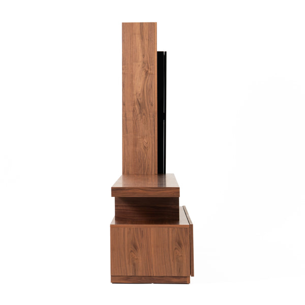 Modrest Bashia Contemporary Walnut & Black Entertainment Center Model VGWCKS001A-WAL