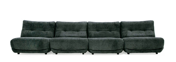 Divani Casa Basil Modern Dark Grey Fabric Large Electric Recliner Chair Model VGSX-22056-RCLNR-LRG-EMBONY