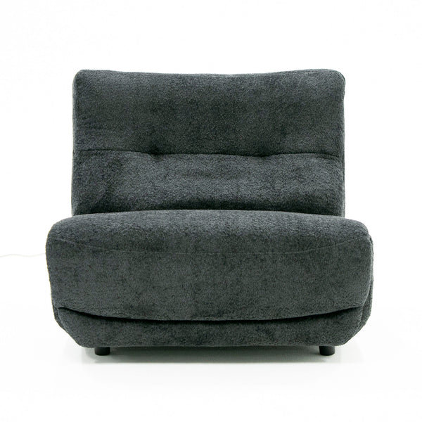 Divani Casa Basil Modern Dark Grey Fabric Large Electric Recliner Chair Model VGSX-22056-RCLNR-LRG-EMBONY