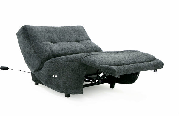 Divani Casa Basil Modern Dark Grey Fabric Large Electric Recliner Chair Model VGSX-22056-RCLNR-LRG-EMBONY