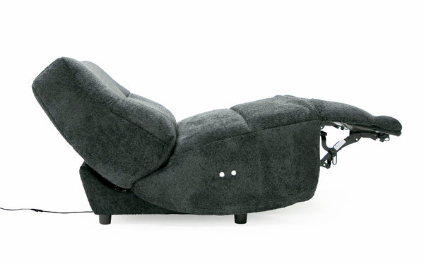 Divani Casa Basil Modern Dark Grey Fabric Large Electric Recliner Chair Model VGSX-22056-RCLNR-LRG-EMBONY