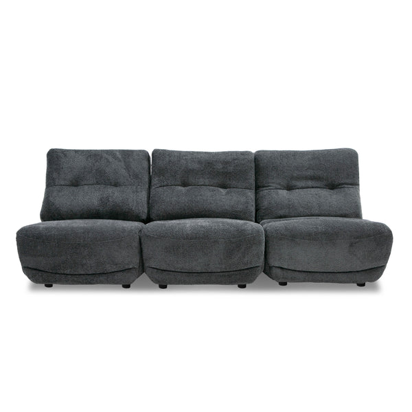 Divani Casa Basil Modern Dark Grey Fabric Small Electric Recliner Chair Model VGSX-22056-RCLNR-SML-EMBONY