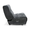 Divani Casa Basil Modern Dark Grey Fabric Small Electric Recliner Chair Model VGSX-22056-RCLNR-SML-EMBONY