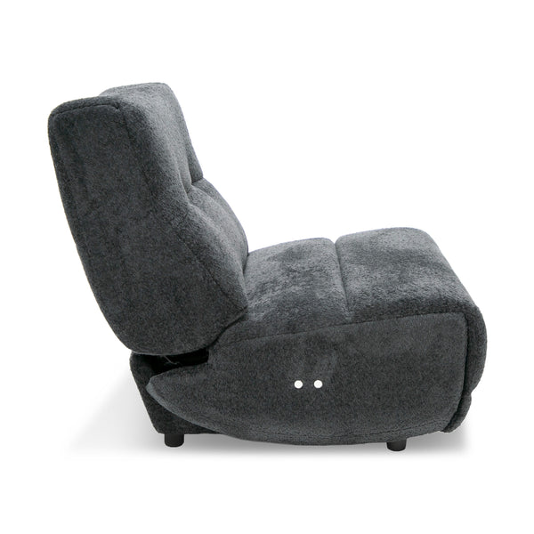 Divani Casa Basil Modern Dark Grey Fabric Small Electric Recliner Chair Model VGSX-22056-RCLNR-SML-EMBONY