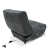 Divani Casa Basil Modern Dark Grey Fabric Small Electric Recliner Chair Model VGSX-22056-RCLNR-SML-EMBONY