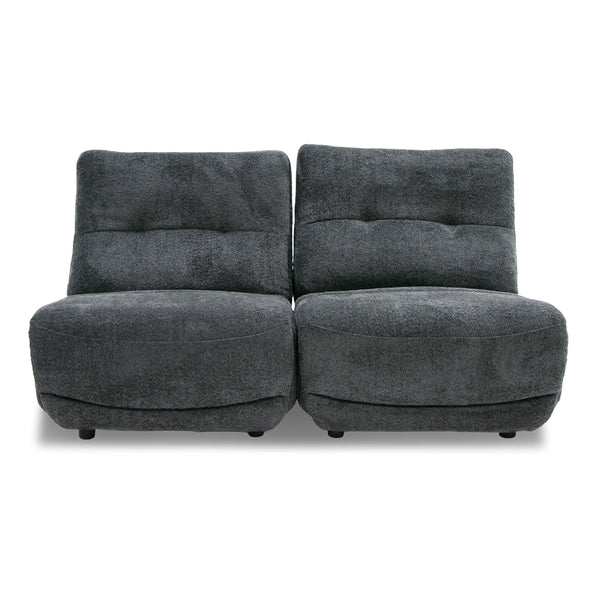 Divani Casa Basil Modern Dark Grey Fabric Small Electric Recliner Chair Model VGSX-22056-RCLNR-SML-EMBONY