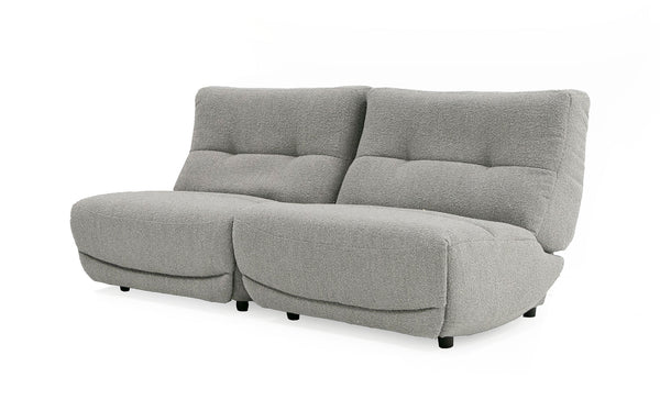 Divani Casa Basil Modern Grey Fabric Large Electric Recliner Chair Model VGSX-22056-RCLNR-LRG-SLATE