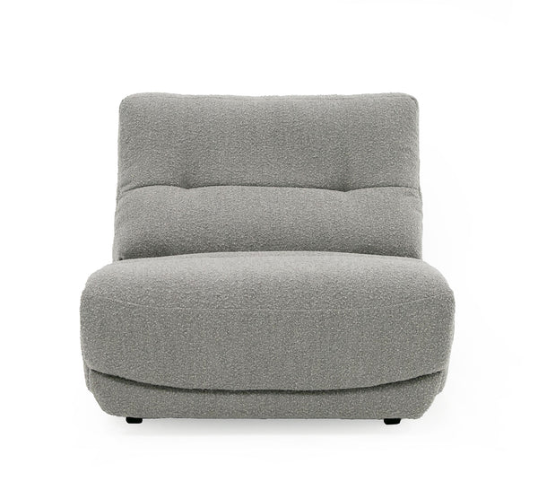 Divani Casa Basil Modern Grey Fabric Large Electric Recliner Chair Model VGSX-22056-RCLNR-LRG-SLATE