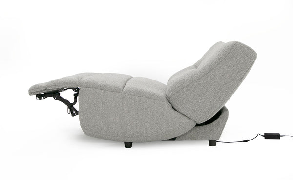 Divani Casa Basil Modern Grey Fabric Large Electric Recliner Chair Model VGSX-22056-RCLNR-LRG-SLATE