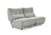 Divani Casa Basil Modern Grey Fabric Small Electric Recliner Chair Model VGSX-22056-RCLNR-SML-SLATE
