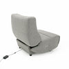 Divani Casa Basil Modern Grey Fabric Small Electric Recliner Chair Model VGSX-22056-RCLNR-SML-SLATE