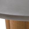Modrest Bateman Modern Faux Concrete & Walnut Round Dining Table Model VGMC-GF-1C009