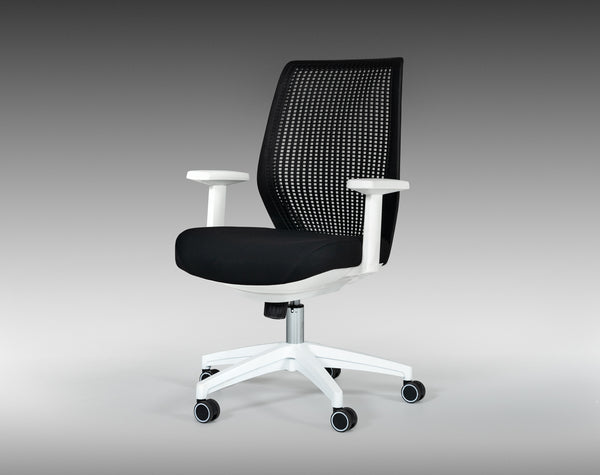 Modrest Bayer Modern Black & White Office Chair Model VGLFX-15CG-BLK
