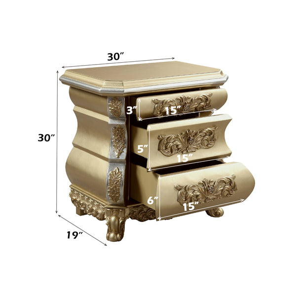 ACME Seville Gold Nightstand Model BD00452
