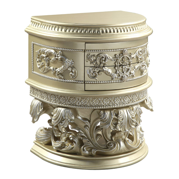 ACME Vatican Champagne Silver Nightstand Model BD00462