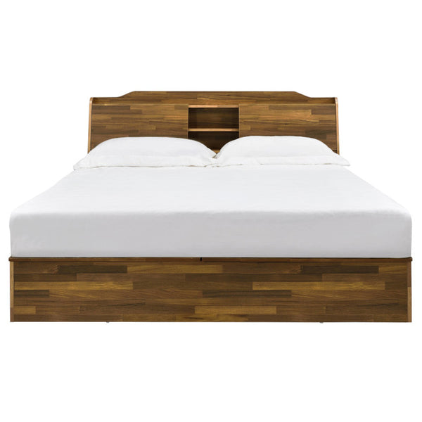 ACME Hestia Walnut Queen Bed with Storage Model BD00542Q