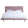 ACME Metis Pink Top Grain Leather Eastern King Bed Model BD00560EK