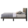 ACME Valdemar Brown Fabric & Weathered Gray Queen Bed Model BD00571Q