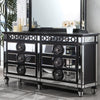 ACME Varian II Mirrored Black & Silver Dresser Model BD00587