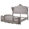 ACME Ariadne Velvet & Antique Platinum California King Bed Model BD00601CK