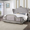 ACME Ariadne Velvet & Antique Platinum Eastern King Bed Model BD00602EK
