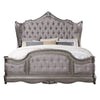 ACME Ariadne Velvet & Antique Platinum Eastern King Bed Model BD00602EK