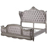 ACME Ariadne Velvet & Antique Platinum Queen Bed Model BD00603Q