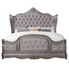 ACME Ariadne Velvet & Antique Platinum Queen Bed Model BD00603Q