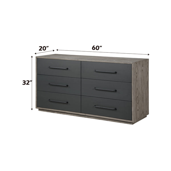 ACME Estevon Gray Oak Dresser Model BD00614