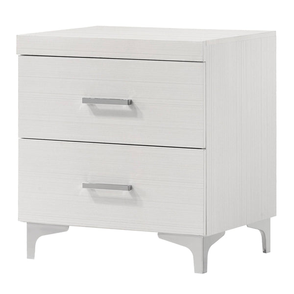 ACME Casilda White Nightstand Model BD00645