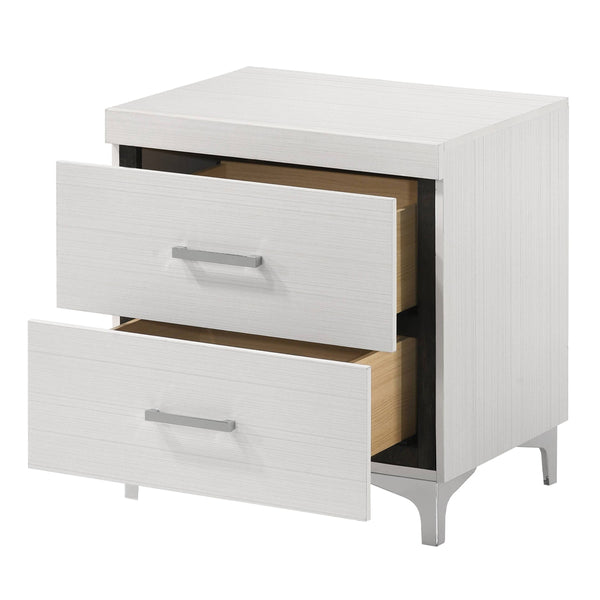 ACME Casilda White Nightstand Model BD00645
