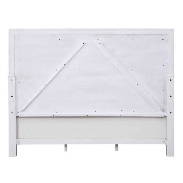 ACME Katia Light Gray Linen Rustic Gray & Weathered White Queen Bed Model BD00660Q