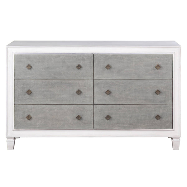 ACME Katia Rustic Gray & Weathered White Dresser Model BD00663