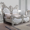 ACME Valkyrie Synthetic Leather Antique Platinum Eastern King Bed Model BD00683EK