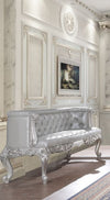 ACME Valkyrie Synthetic Leather Antique Platinum Bench Model BD00688