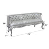 ACME Valkyrie Synthetic Leather Antique Platinum Bench Model BD00688