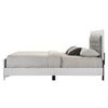 ACME Casilda Gray Synthetic Leather & White Eastern King Bed with LED Model BD00806EK