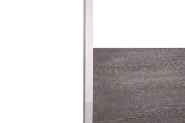 Modrest Arlene Modern Grey Elm & Stainless Steel Bedroom Set Model VGVCBD008A-SET