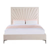 ACME Faiz Beige Velvet Eastern King Bed Model BD00956EK