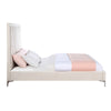 ACME Faiz Beige Velvet Queen Bed Model BD00957Q