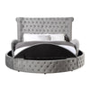 ACME Gaiva Gray Velvet Eastern King Bed with Storage Model BD00966EK