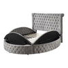 ACME Gaiva Gray Velvet Eastern King Bed with Storage Model BD00966EK