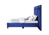 ACME Damazy Blue Velvet Eastern King Bed Model BD00972EK