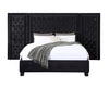 ACME Damazy Black Velvet Eastern King Bed Model BD00974EK
