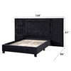 ACME Damazy Black Velvet Eastern King Bed Model BD00974EK