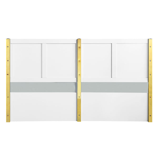 ACME Gaines White High Gloss Eastern King Bed Model BD01033EK