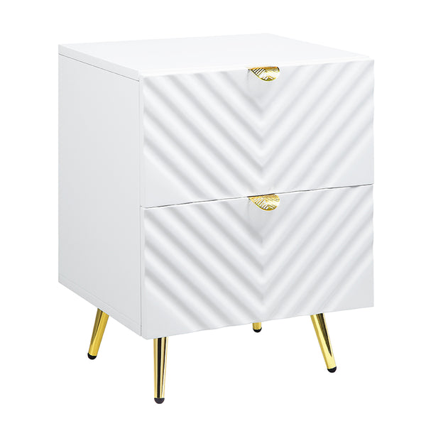 ACME Gaines White High Gloss Nightstand Model BD01035